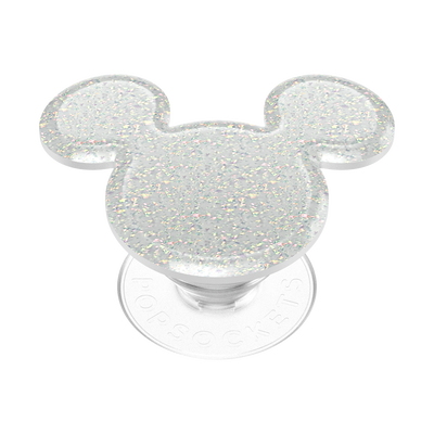 Earridescent White Glitter Mickey Mouse